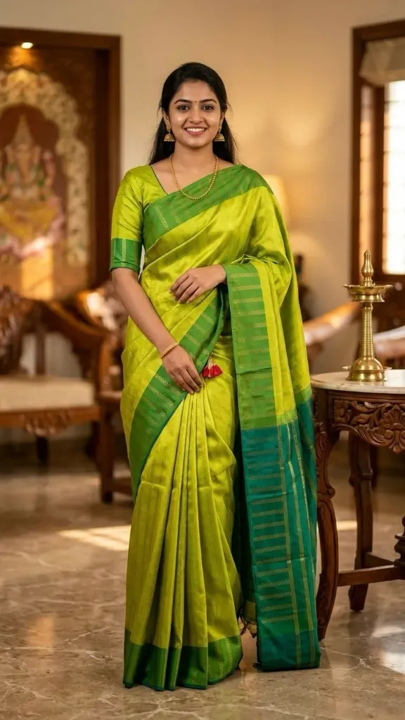 Premium Silk Checked Saree